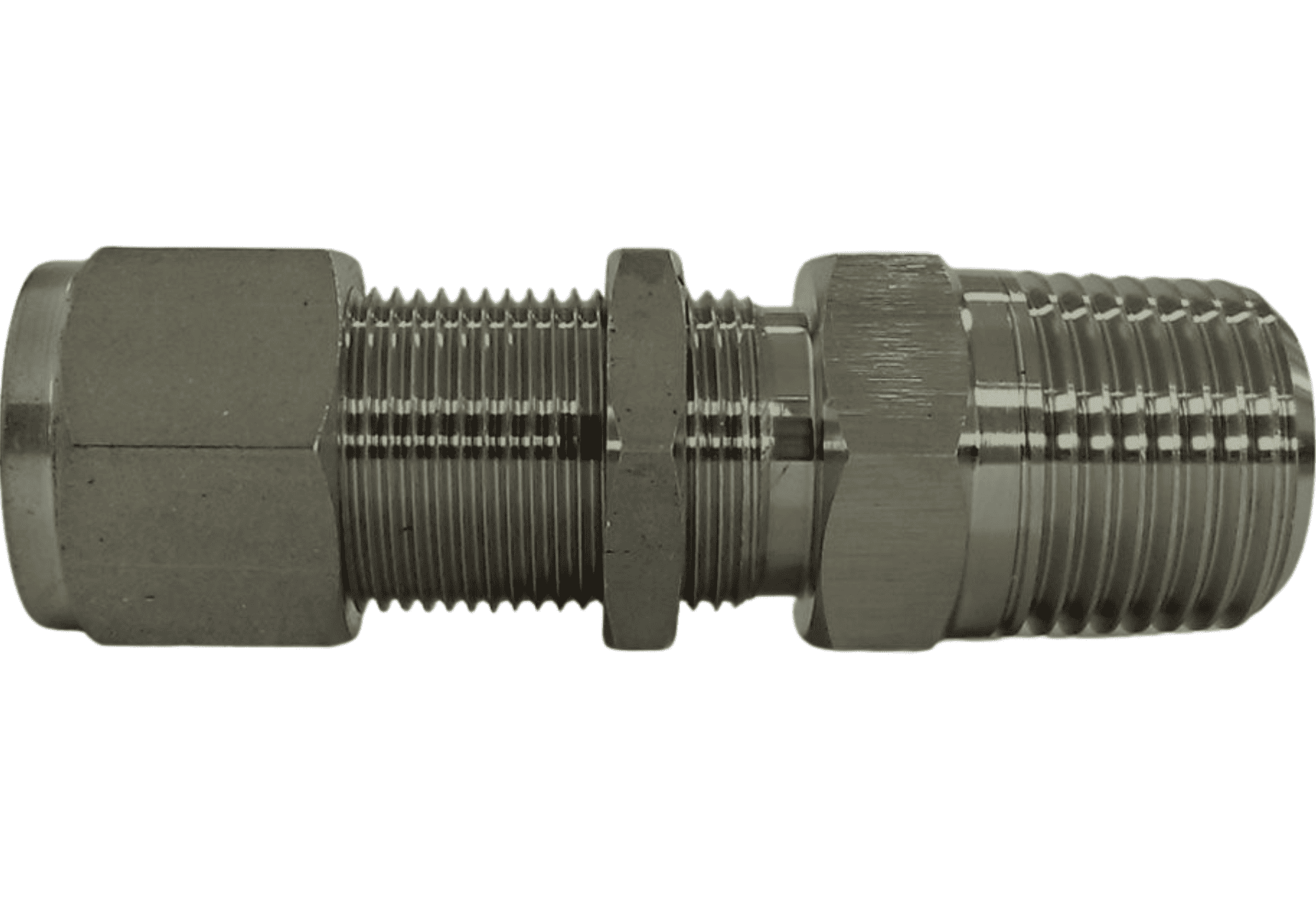 Conector Macho Bulkhead (Painel) OD x NPT