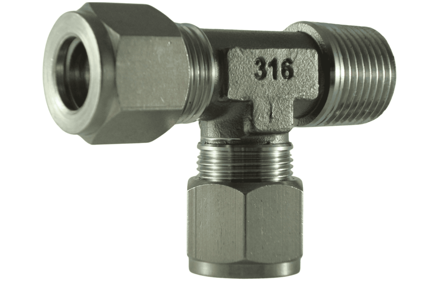Tee União c/ Macho Lateral OD x NPT